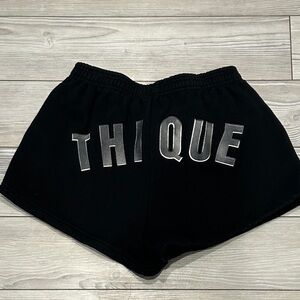 Beyoncé Thique 2023 Renaissance Tour Black Athletic Shorts Size Medium Preowned